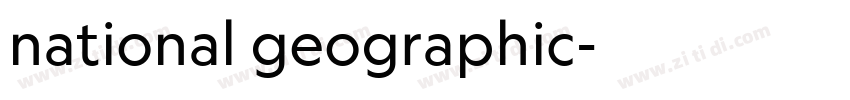 national geographic字体转换